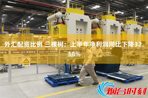 外汇配资比例 三棵树：上半年净利润同比下降32.38%