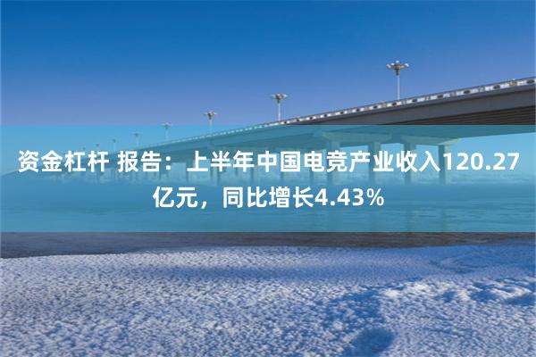 资金杠杆 报告：上半年中国电竞产业收入120.27亿元，同比增长4.43%