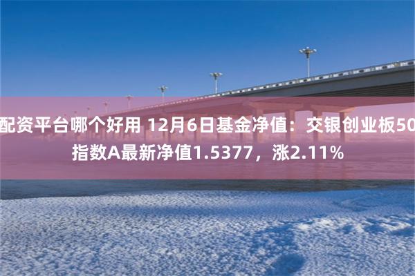 配资平台哪个好用 12月6日基金净值：交银创业板50指数A最新净值1.5377，涨2.11%