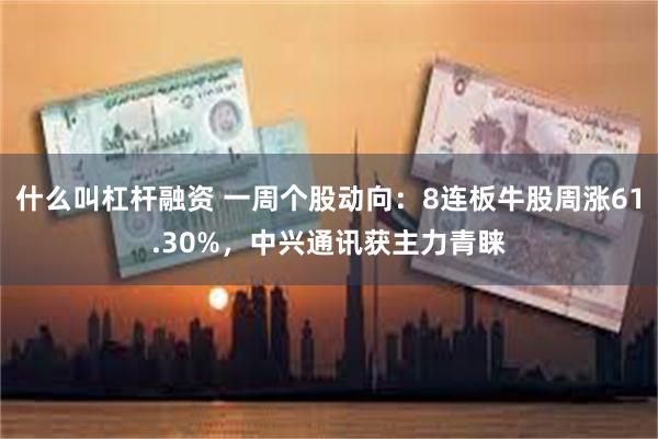 什么叫杠杆融资 一周个股动向：8连板牛股周涨61.30%，中兴通讯获主力青睐